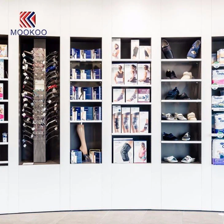 European Stylish Style Pharmacy Flagship Shop Display Shelves